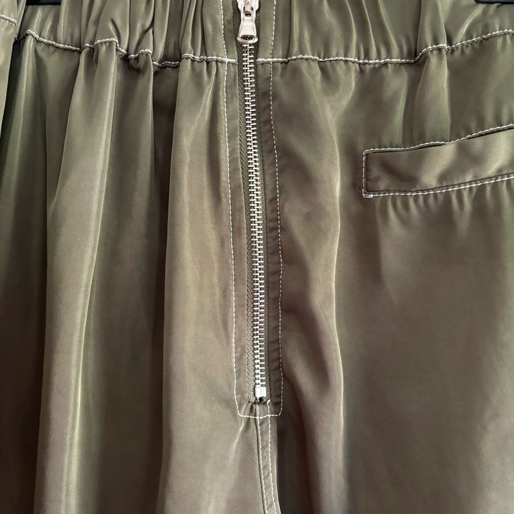 Maniere De Voir Satin Joggers‎ Green Track Pants - Picture 5 of 9